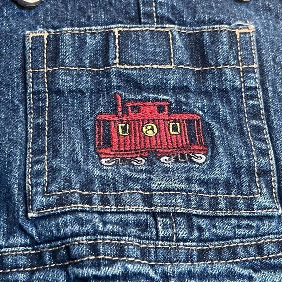 Retro Gymboree Train Overalls Size 12-18 Months - Picture 2 of 8